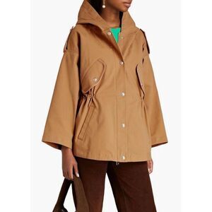 MAJE Oversized Cotton Blend Gabardine Office Military Style Jacket Coat‎ Sz 2/M